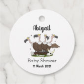 Sonnengeier Spaß Cartoon Geschenkanhänger (Rückseite)