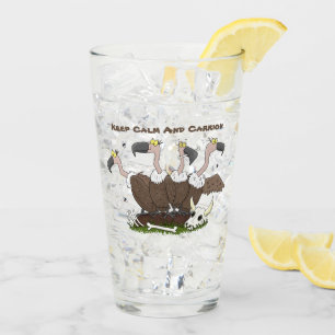 Sonnengeier Spaß Cartoon Glas