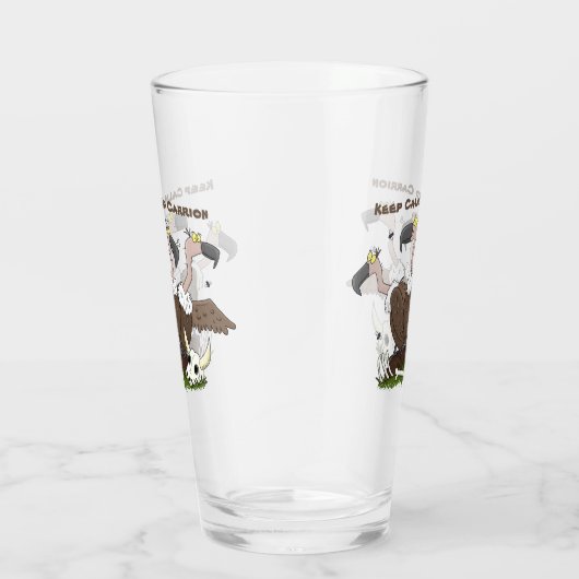 Sonnengeier Spaß Cartoon Glas (Rechts)