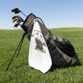 Sonnengeier Spaß Cartoon Golfhandtuch (Gras)