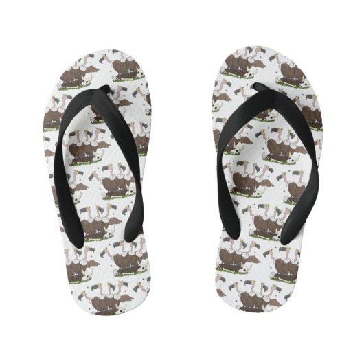 Sonnengeier Spaß Cartoon Kinderbadesandalen (Fußbett)