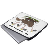 Sonnengeier Spaß Cartoon Laptopschutzhülle (Vorne Knopf)