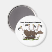 Sonnengeier Spaß Cartoon Magnet (Vorderseite/Rückseite)