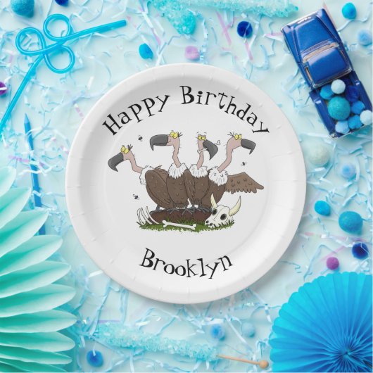 Sonnengeier Spaß Cartoon Pappteller (Party)