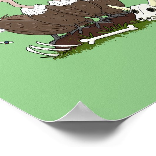 Sonnengeier Spaß Cartoon Poster (Ecke)