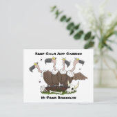 Sonnengeier Spaß Cartoon Postkarte (Stehend Vorderseite)