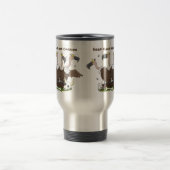 Sonnengeier Spaß Cartoon Reisebecher (Mittel)