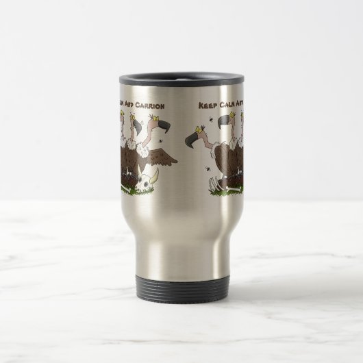 Sonnengeier Spaß Cartoon Reisebecher (Mittel)