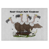 Sonnengeier Spaß Cartoon Schneidebrett (Vorderseite)