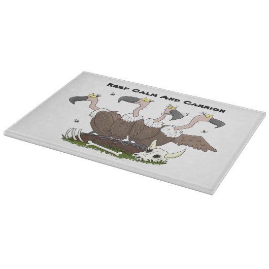 Sonnengeier Spaß Cartoon Schneidebrett (Ecke)