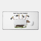 Sonnengeier Spaß Cartoon Schreibtischunterlage (Tastatur & Maus)