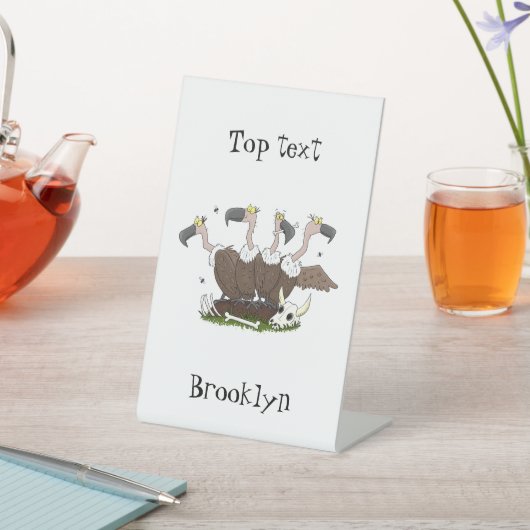 Sonnengeier Spaß Cartoon Sockelschild (In SItu)