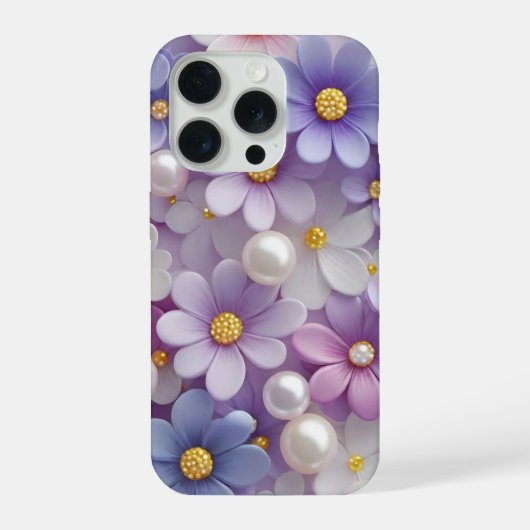 Sonnengeküsste Florale Pracht iPhone Hülle (Rückseite)