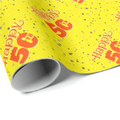 SONNENGELBE 50. GESCHENKPAPIER (Rolleneckpunkt)