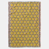 Sonnengelbe Blüten Whimsical Throw Blanket Decke (Vorderseite Vertikal)