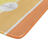 Sonnengelbe Farbblöcke Moderne Angesagte Charakter Schneidebrett (Ecke)