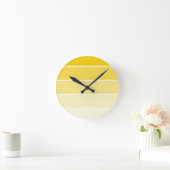 Sonnengelbe Farbmuster Runde Wanduhr (Zuhause)