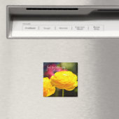 Sonnengelbe Frühlingsblumen Magnet (In Situ (Geschirrspüler))