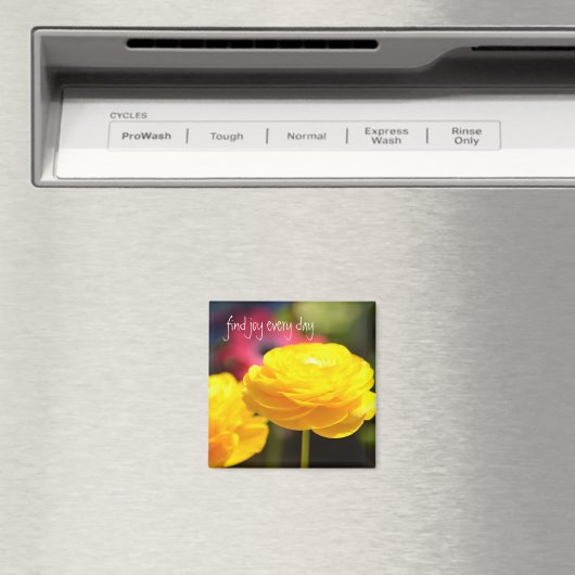 Sonnengelbe Frühlingsblumen Magnet (In Situ (Geschirrspüler))
