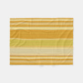 Sonnengelbe Streifen Fleecedecke (Vorderseite (Horizontal))