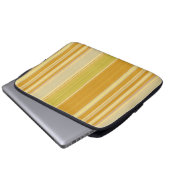 Sonnengelbe Streifen Laptopschutzhülle (Vorne Knopf)
