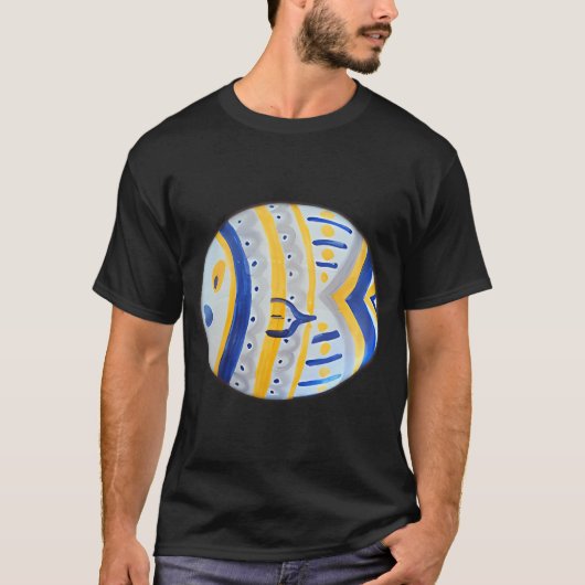 Sonnengelber Fisch T-Shirt (Vorderseite)