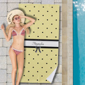 Sonnengelbes Chic Sommerurlaub Strandtuch