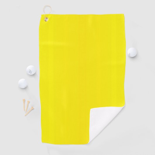 Sonnengelbes Gelb Golfhandtuch (Insitu)