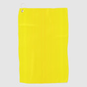 Sonnengelbes Gelb Golfhandtuch (Vorderseite)