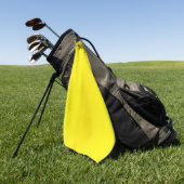 Sonnengelbes Gelb Golfhandtuch (Gras)