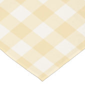 Sonnengelbes Gingham-Karo-Gingham Kurzer Tischläufer (Ecke)