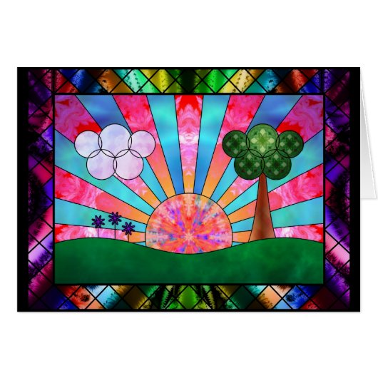 Sonnengesang Karte (Vorderseite (Horizontal))