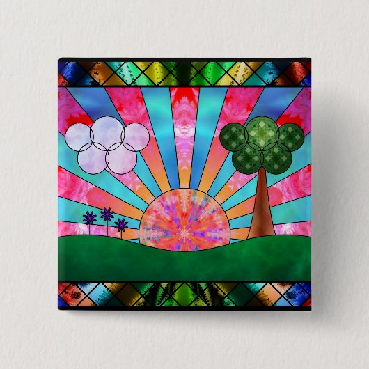 Sonnengesang Knopf Button (Vorderseite)