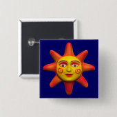 SonnenGesicht Button (Vorne & Hinten)