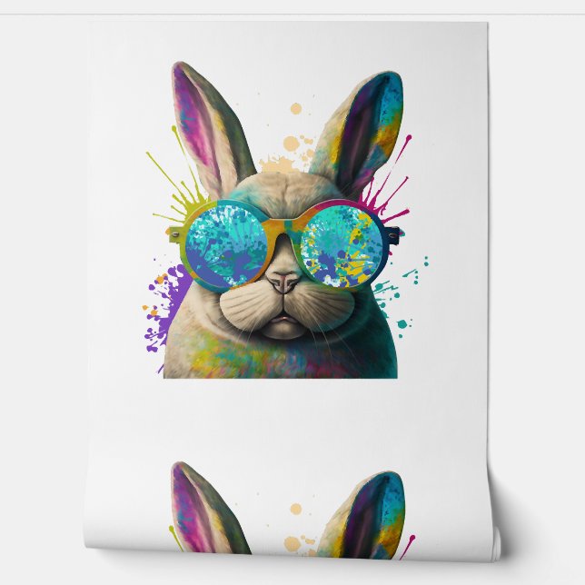 Sonnengesicht Cool Osterhase mit Brille Tapete (Abrollen)