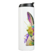 Sonnengesicht Cool Osterhase mit Brille Thermosbecher (Nach links gedreht)