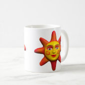 SonnenGesicht Kaffeetasse (VorderseiteRechts)