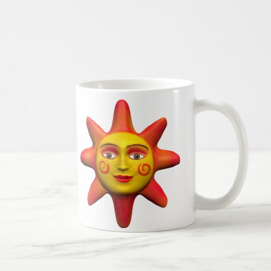 SonnenGesicht Kaffeetasse (Rechts)