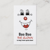 Sonnengesicht, Kinder-Entertainer, Clown Visitenkarte (Vorderseite)