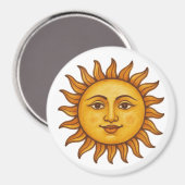 SonnenGesicht Magnet (Vorderseite/Rückseite)