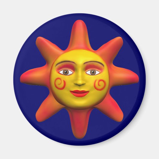 SonnenGesicht Magnet (Vorne)