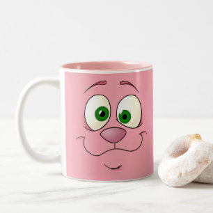 Sonnengesicht, mit Zitat Zweifarbige Tasse