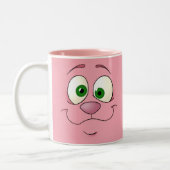 Sonnengesicht, mit Zitat Zweifarbige Tasse (Links)