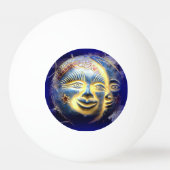 Sonnengesicht/ Modemgesicht Tischtennisball (Vorderseite)