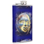 Sonnengesicht/Mond-Gesichtskolben Flachmann (Rechts)