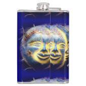 Sonnengesicht/Mond-Gesichtskolben Flachmann (Rückseite)