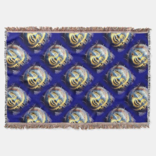 Sonnengesicht/Mondgesichtsdecke Decke (Vorderseite)