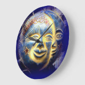 Sonnengesicht/Mondgesichtsuhr Große Wanduhr (Winkel)