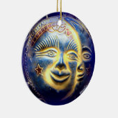 Sonnengesicht/Mondgesichtsverzierung Keramikornament (Rechts)