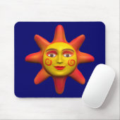 SonnenGesicht Mousepad (Mit Mouse)